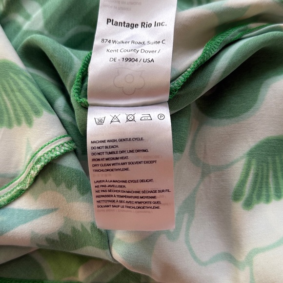 FARM Rio Green and Cream Patterned Midi Dress - Picture 14 of 14